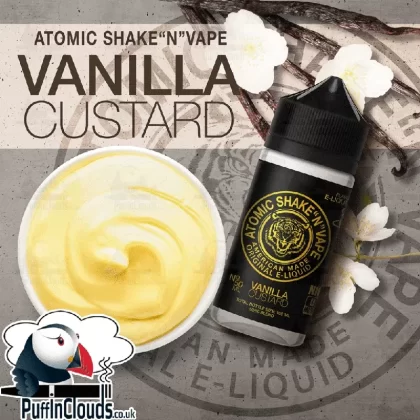 Atomic Vanilla Custard Shake n Vape E-Liquid (50ml 0mg)