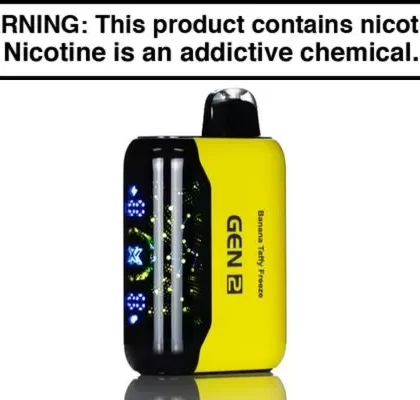 GEEK XX GEN 2 DISPOSABLE VAPE – 40,000 PUFFS - Banana Taffy Freeze, Raspberry Jam