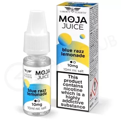 Blue Razz Lemonade Nic Salt E-Liquid by Moja Juice
