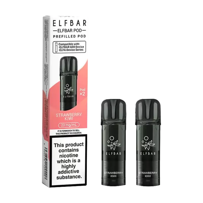 Strawberry Kiwi Elfbar 600 Pods - Vapeshop Co