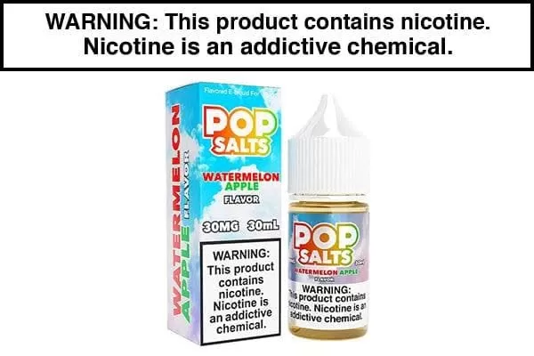 WATERMELON APPLE BY POP SALTS 30ML - Vapejuice