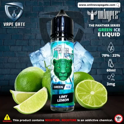 Green Ice (Limy Lemon) - The Panther Series Ice Elqiuid by Dr. Vapes - 3 mg /
