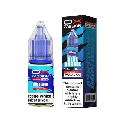Blue Bubble 10ml Nic Salt By Ox Passion - Nicotine Strength#20mg (Salt)>10mg (Salt)