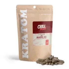 500mg Kratom Capsules – Red Maeng Da – 100 ct – Chill Plus