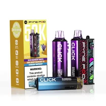 Pyne Pod Click 50k Prefilled Pod Kit Raspberry Edition - Ecigpremium