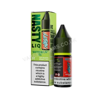 Nastyliq Watermelon Ice Nic Salt E-liquid - Vapestreams Co