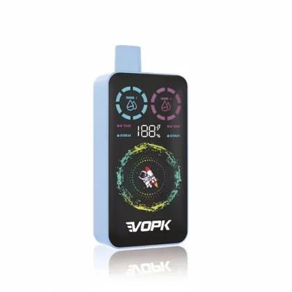 VOPK ULTRA 40K Puff Smart Screen Double Flavor Vape - 1 Box Of 10 Different Flavors, Strawberry Watermelon / Kiwi Passion Fruit Guava; 3-nicotine, 2-nicotine (1B8195)