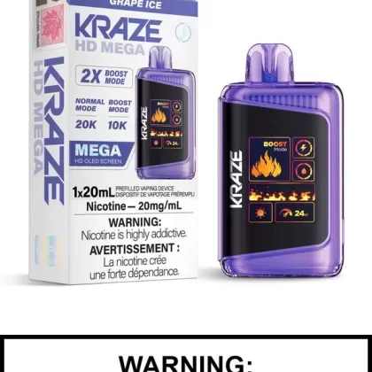 Grape Ice Kraze HD Mega Disposable Vape