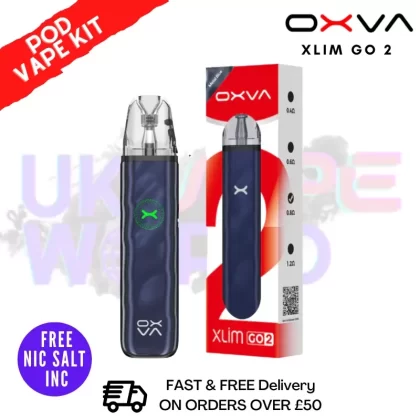 Oxva Xlim GO 2 Metal Blue Pod Vape Kit – Only £10.99