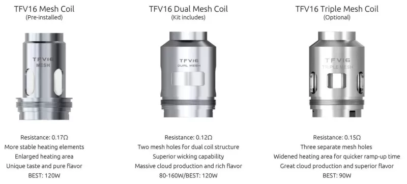 SMOK TFV16 Coils 3pk - Triple Mesh 0.15ohm - Vapeciga