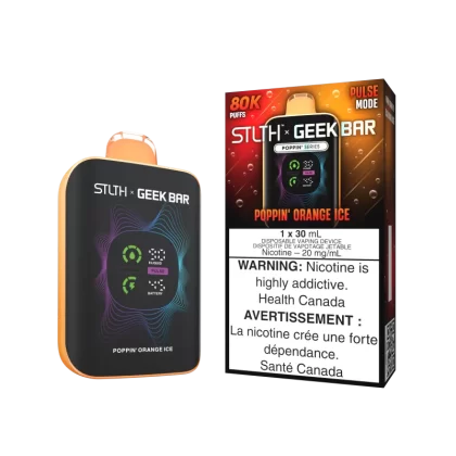 STLTH X GEEK BAR - Poppin' Orange Ice - 20 mg/mL (wholeseller)(SK) - Excise FED (AE6B86)