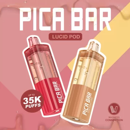 Assembled in USA | PICA BAR Lucid 35K Disposable POD - 35,000 Puffs - Sour Apple Ice
