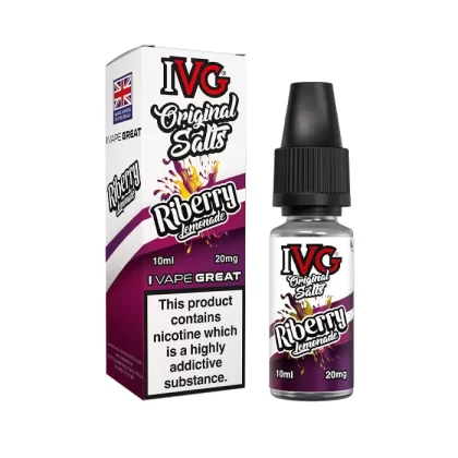 Riberry Lemonade Nic Salt E-Liquid by IVG Original - 20 mg - High Strength