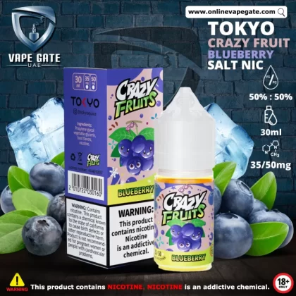 Tokyo Crazy Fruits Blueberry Saltnic 30ml - 50 mg - 30 ml