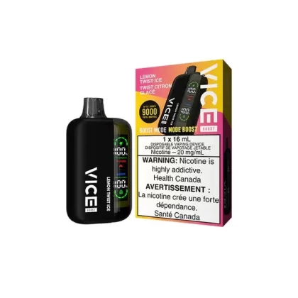 Vice Boost Disposable Vape – 9000 Puffs – Lemon Twist Ice - Eliquidsupply