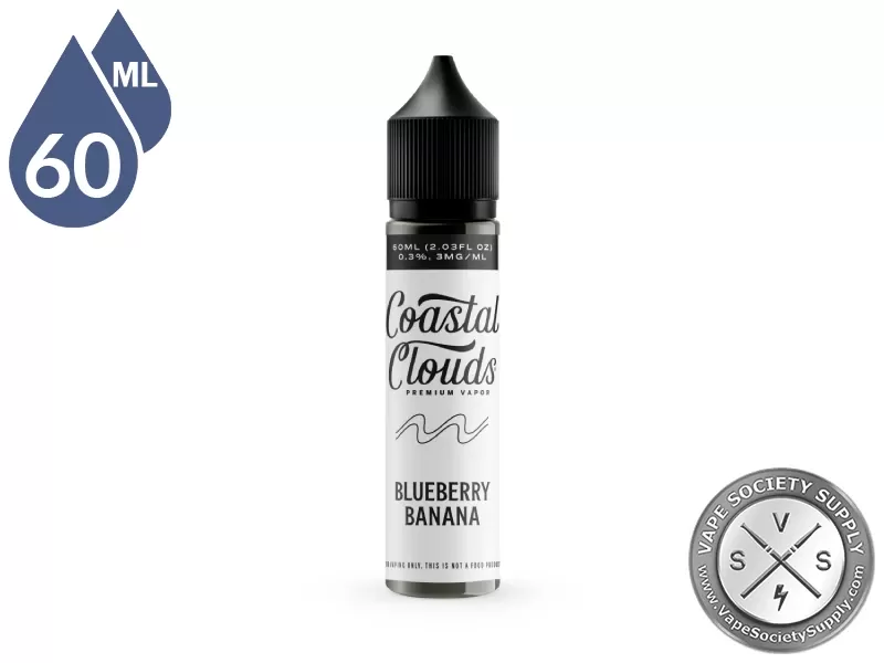 Blueberry Banana Coastal Clouds 60ml - Vape Product, Vape Product; NCDOR - Image 3
