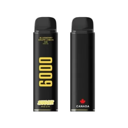Slugger Black Disposable Vape Blueberry Grape Lemon Ice 50mg (6000 Puffs)