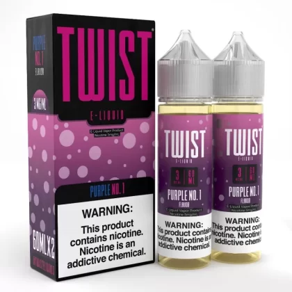 Twist e-Liquids Purple No. 1 eJuice - 120mL (2x60mL); Vape Product, Vape Product (E393E9) (E393E9)