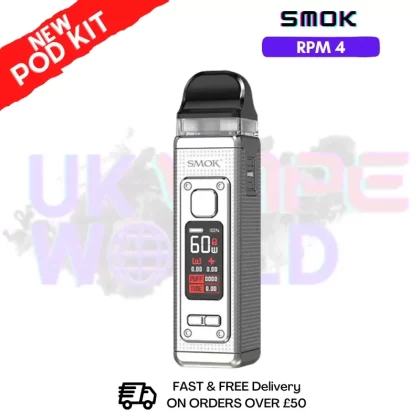 Pale Champagne Smok Rpm 4 Pod Kit + Free Nic Salt