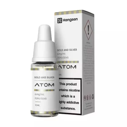 Golden & Silver Hangsen E-Liquid Bundle 10x10ml, 70/30 PG/VG, 3,6/12/18mg