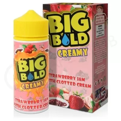 Strawberry Jam With Clotted Cream Shortfill E-Liquid by Big Bold Creamy 100ml