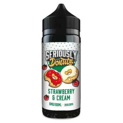 DOOZY SERIOUSLY DONUTS STRAWBERRY & CREAM 100ML SHORTFILL E-LIQUID