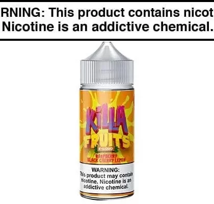 RASPBERRY BLACK CHERRY LEMON BY KILLA FRUITS 100ML - Vapejuice