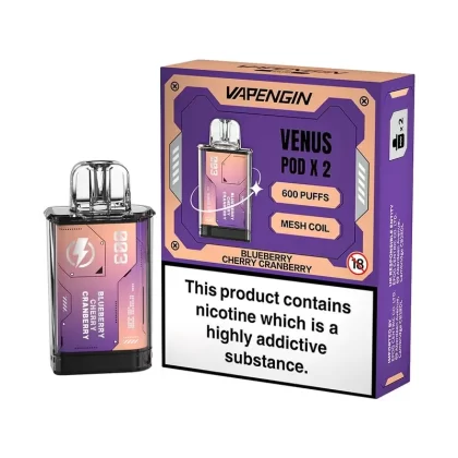 Vapengin Venus Blueberry Cherry Cranberry Pods (2 Pack) - Nicotine Strength#20mg (F5E79F) (F5E79F)