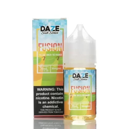 7 Daze Fusion TFN Salt - Yellow Green Red Mango ICED - 30ml - 50mg
