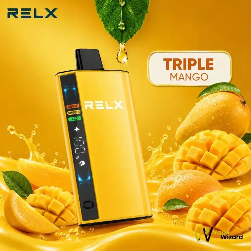 RELX Ace 20000 Puffs Disposable Vape - Banana Ice, Dark Cherry; Vape Product, Box of 10 Pcs (838EF5) - Image 3