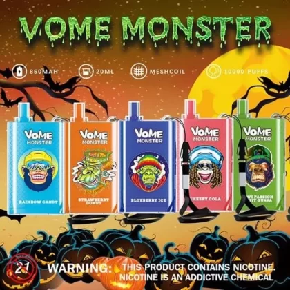 Original RandM Vome Monster Rechargeable Disposable Vape Pen Device 850mAh 10000puffs ( )