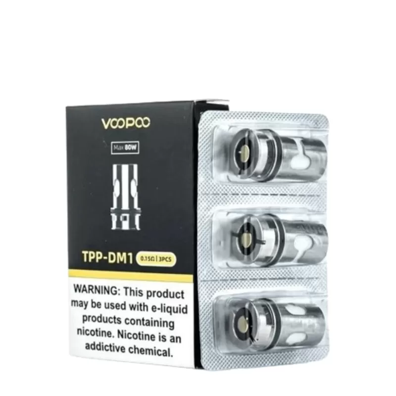 Voopoo TPP Replacement Coils DM1/DM2/DM3/DM4 - DM1 0.15 Ohm, DM2 0.20 Ohm; 0.15ohm, 0.2ohm