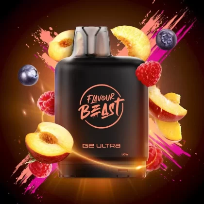 Level X G2 Ultra Flavour Beast Pods – Packin’ Peach Berry, 50K Puffs