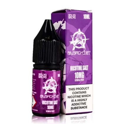 Purple By Anarchist Salt 10ml - Nicotine Strength#10mg (Salt)>20mg (Salt) (67847B)