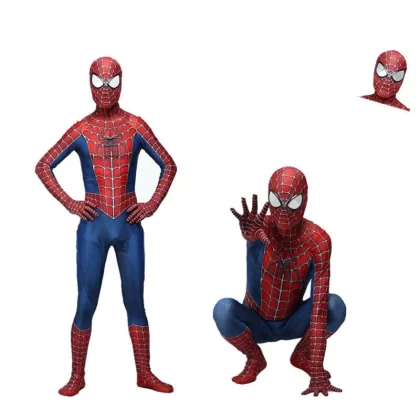 Web-Slinging Hero Spider Man Cosplay Costume - Red Blue Spider Suit Outfit
