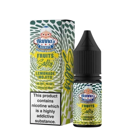 LEMONADE MOJITO NICOTINE SALT E-LIQUIDS BY NANNA’S SECRET FRUITS SALTY