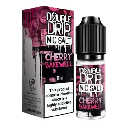 Cherry Bakewell Nic Salt E-Liquid by Double Drip (10ml) - 10mg