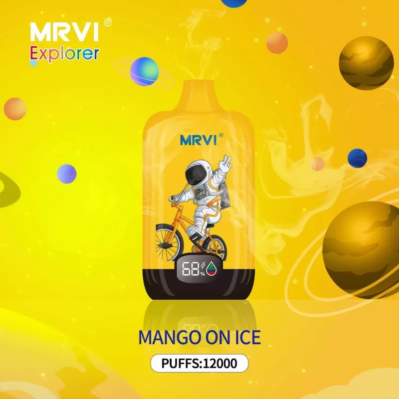 MRVI Explorer 12000 Puffs | 0%-5% strength, 22mL, 650mAh, power display, bulk vape - Aiviouvapes - Image 3