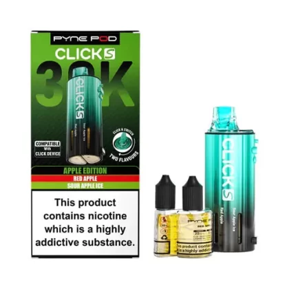 Pyne Pod Click S 30K Prefilled Pod + Refill Container - Strawberry Edition