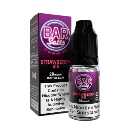 Strawberry Ice Bar Salts by Vampire Vape – 5mg, 10mg, 20mg Nicotine Strengths (Pack of 10)