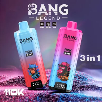 Bang Legend 110K | 110000 puffs, 56ml, 3-in-1, ultra-long mesh coil, disposable vape - Aiviouvapes