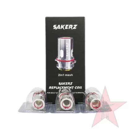 Horizontech Sakerz Coils – 3 Pack - 0.17ohm 2-in-1 Mesh Coil, 0.16ohm Mesh Coil