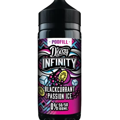 Blackcurrant Passion Ice By Doozy Infinity Pod Fill 50/50 E-Liquid 100ml Shortfill