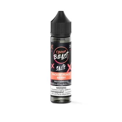 Flavour Beast E-Liquid 60ml Salt – Packin’ Peach Berry