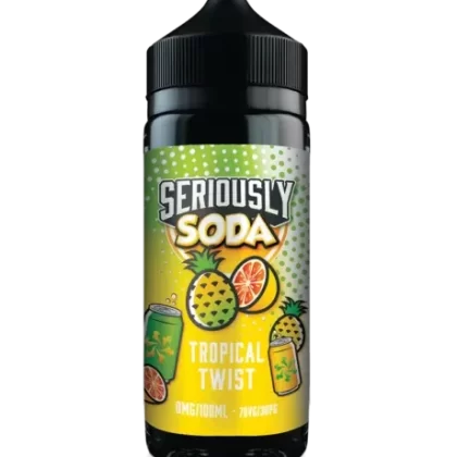 TROPICAL TWIST E-LIQUID BY SERIOUSLY SODA / DOOZY VAPE CO 100ML 70VG