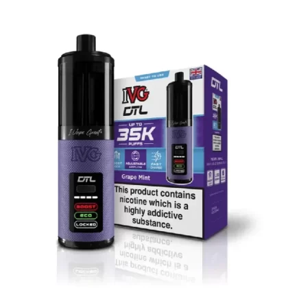 IVG DTL 35k Prefilled Pod Kit Grape Mint - Strength#20mg