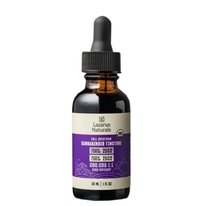 Full Spectrum CBD Oil Tincture with CBG – Lazarus Naturals