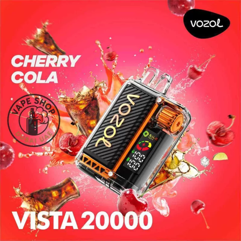 VOZOL Vista 20000 Puffs Disposable Vape in Dubai - Vape Product, BOX OF 10 PCS; Blue Razz Ice, Cherry Cola - Image 3