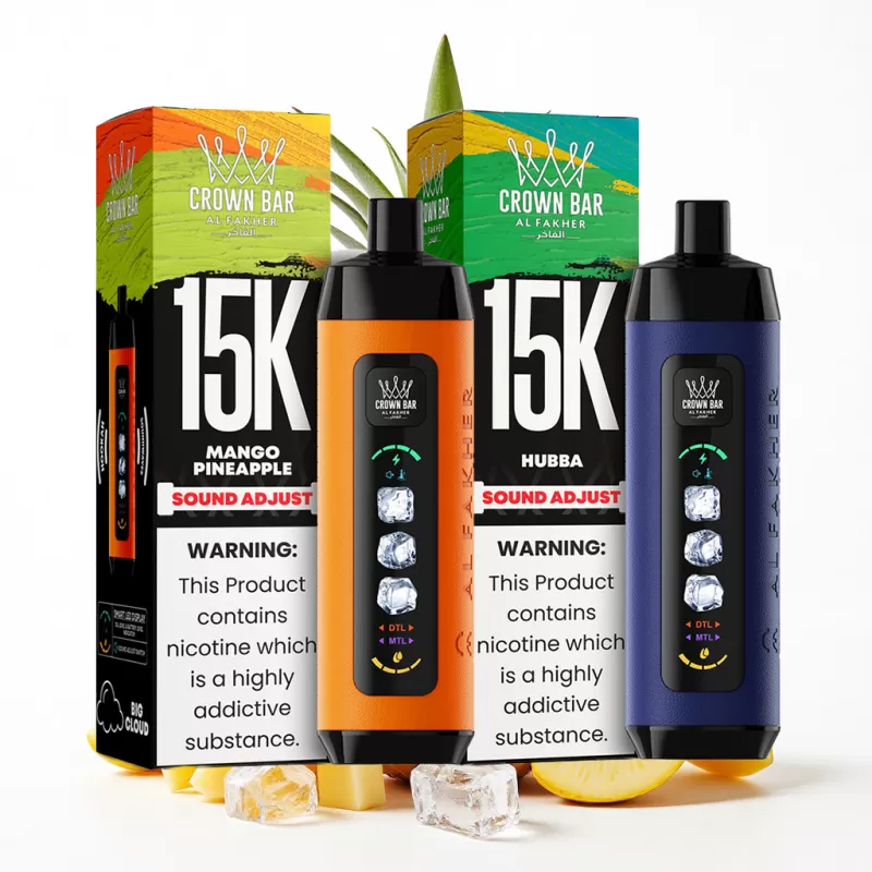Al Fakher 15000 Ice Adjust Clouds | Al Fakher Crown Bar 15K Puffs Cool Disposable Vape - Vapeyoo