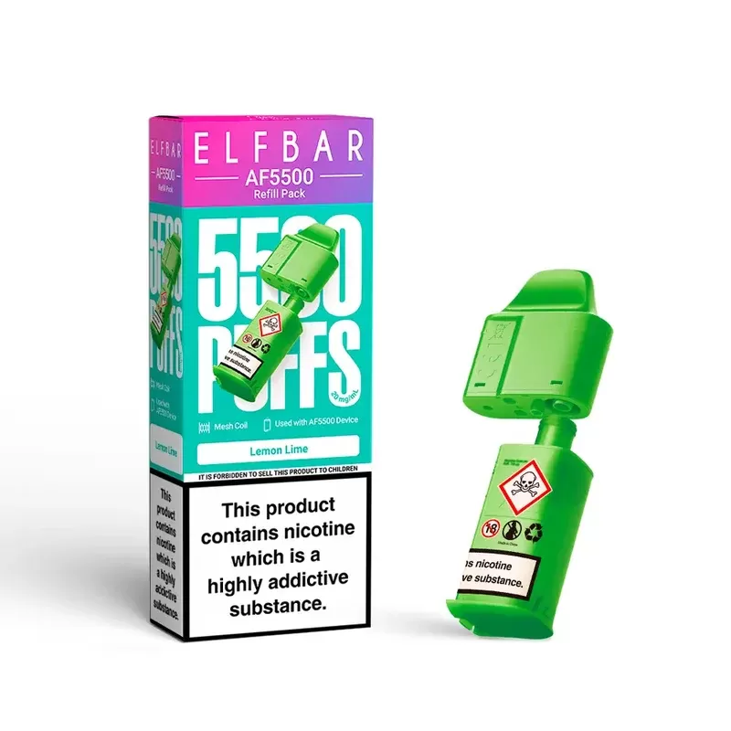 Elf Bar AF5500 Refill Pack Lemon Lime - Strength#20mg